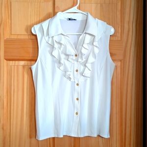 Tahari Sleeveless Blouse - Petite Large